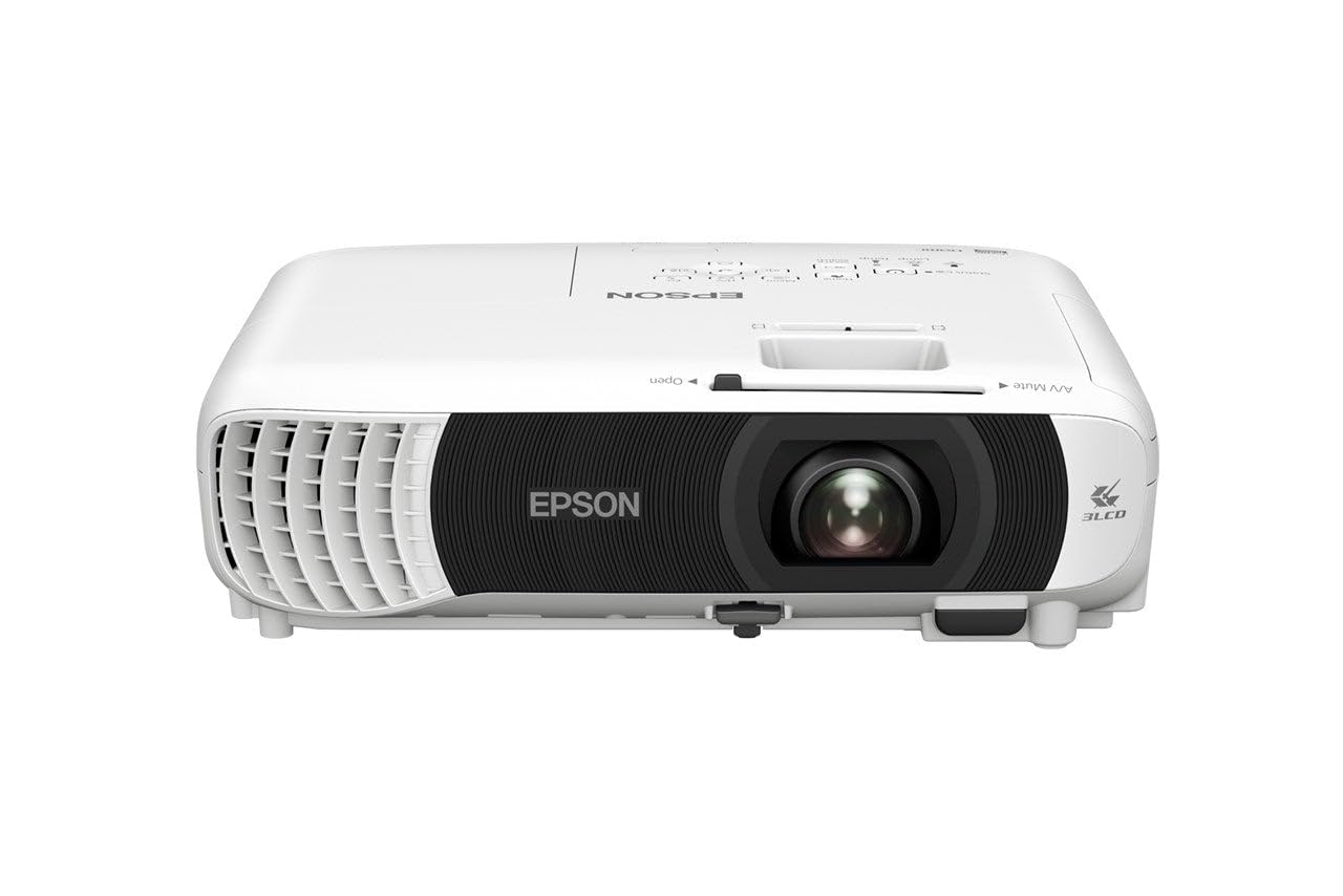 Proyector EB-W55 económico WXGA con lámpara, Wi-Fi Incorporado, 2 Puertos HDMI, tamaños de Imagen sobre Pantallas de hasta 320″ y luminosidad de 4000 lúmenes
