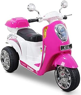 Kidzone Ride On Motorcycle Toy for Toddlers Aged 3+ Years - 6V Battery-Powered