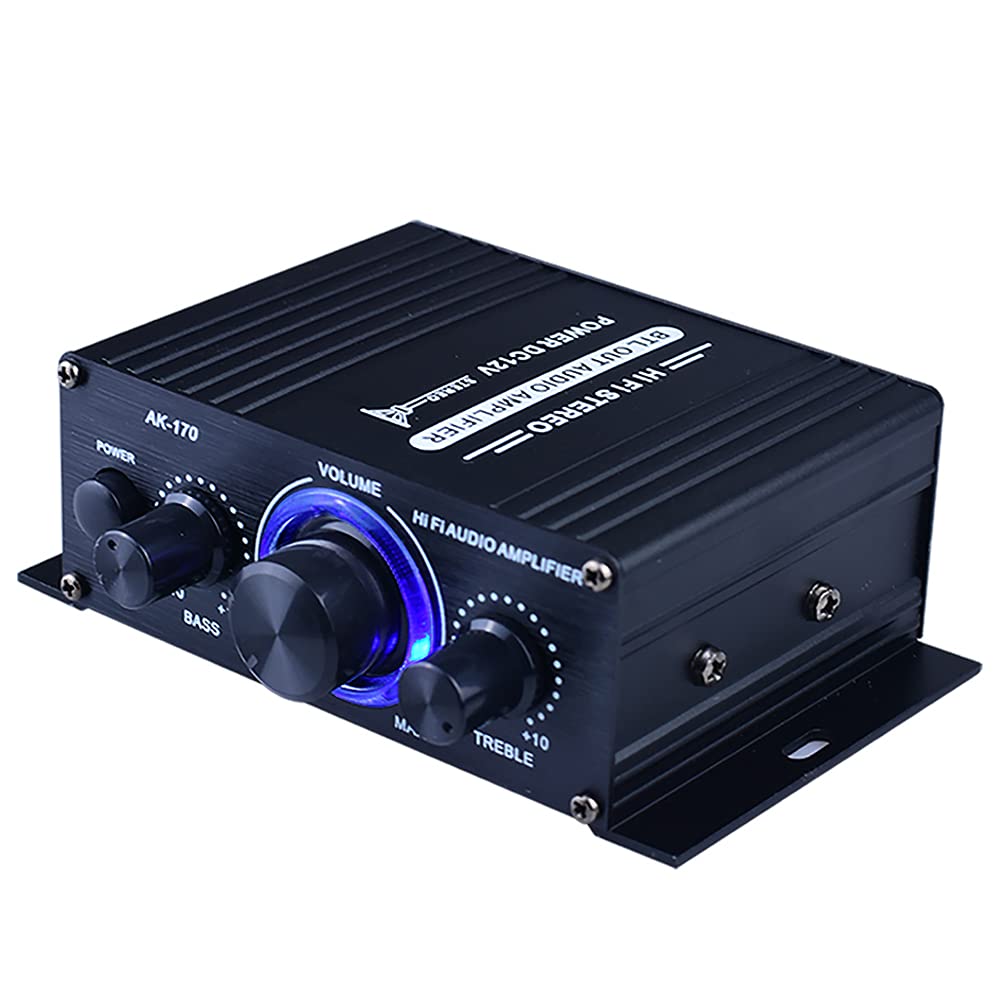 Leepesx AK170 Mini o Power Amplifier Portable Sound Amplifier Speaker Amp for Car and Home