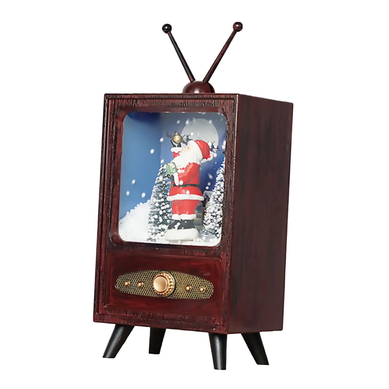 Árbol de Santa musical Ciieeo con movimiento de agua y nieve para una decoración interactiva
