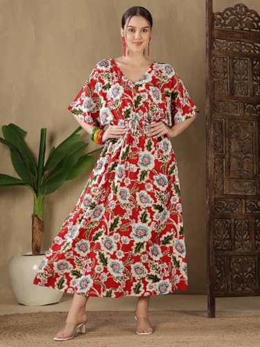 Image of FebQ Elegant & Comfortable Rayon Elastic Dress