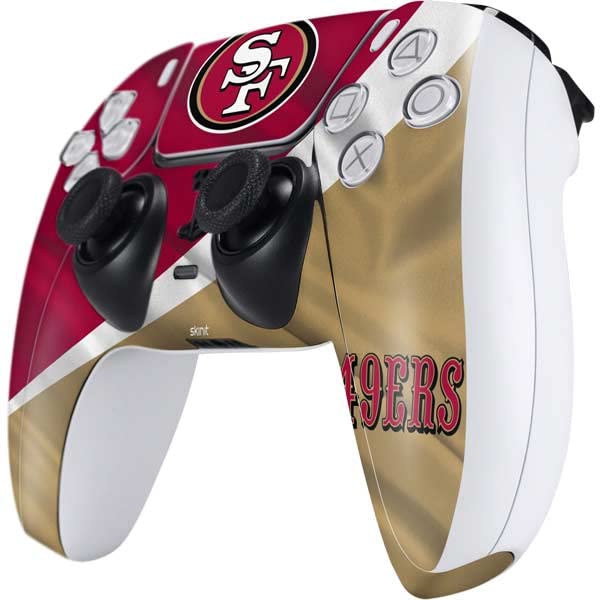 Skinit Decal Gaming Skin Compatible with PS5 Controller - Officially Licensed NFL San Francisco 49ers Design