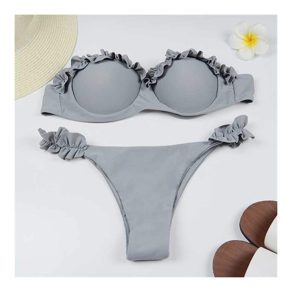 white flower swimsuit