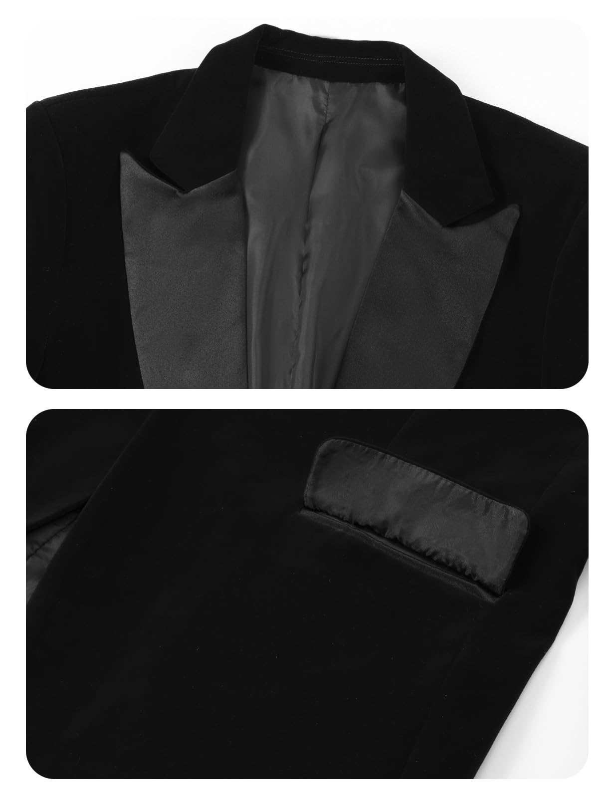 mintgreen Garçons Blazer, Enfants Velours Un Bouton Costume Tuxedo Veste, 7-14 Ans