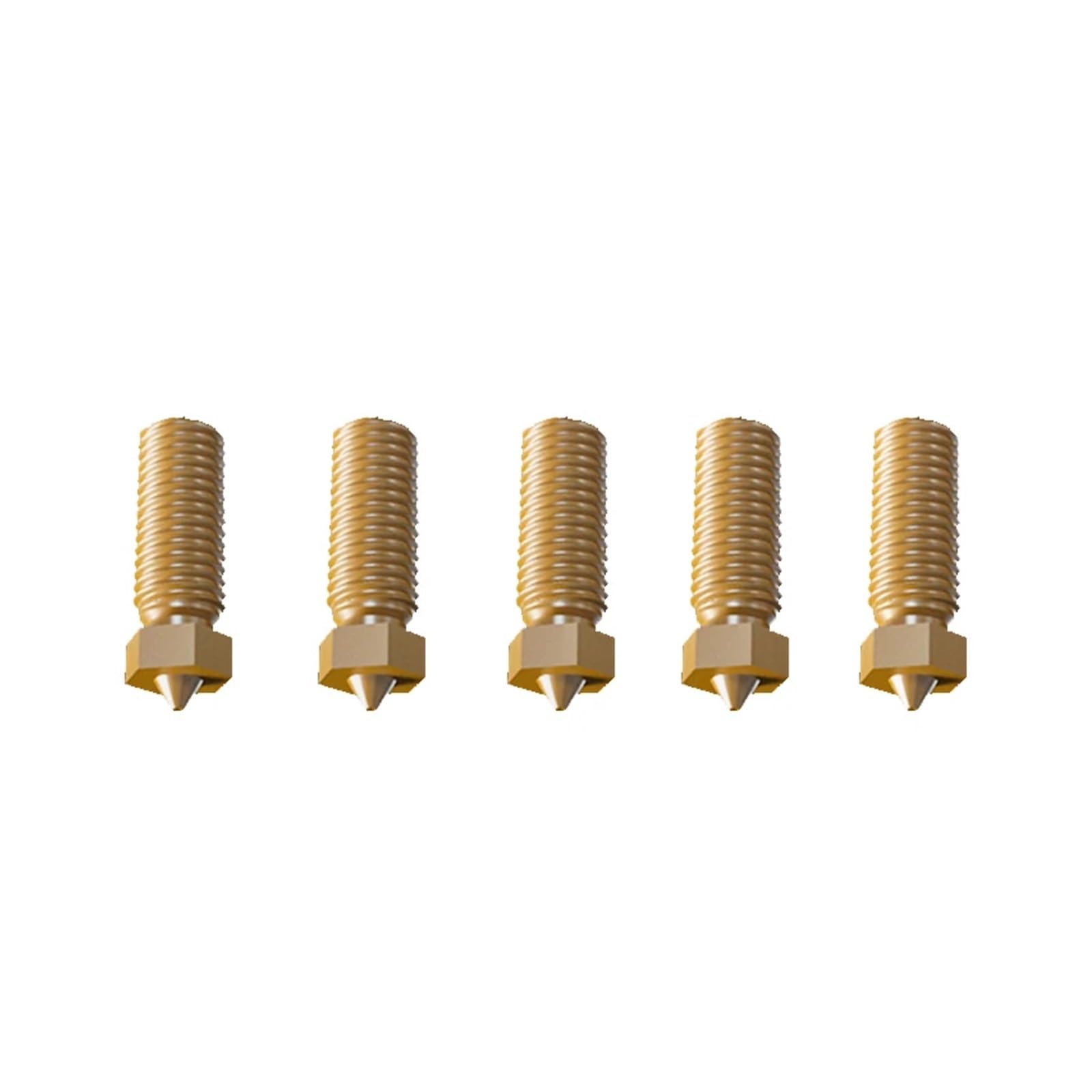 VNJUGF 5 Teile/los Original V400 3D Drucker Hotend Düse 0,4mm/0,5mm/0,8mm Größe Messing Druckkopf Block doppel Löcher Extruder Teil wanglan