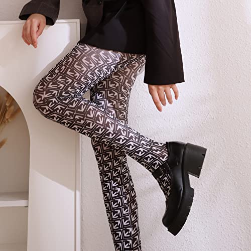 Image of Sahabowi Women Tights, Opaque High Waist Pantyhose, Vintage Control Top Stockings