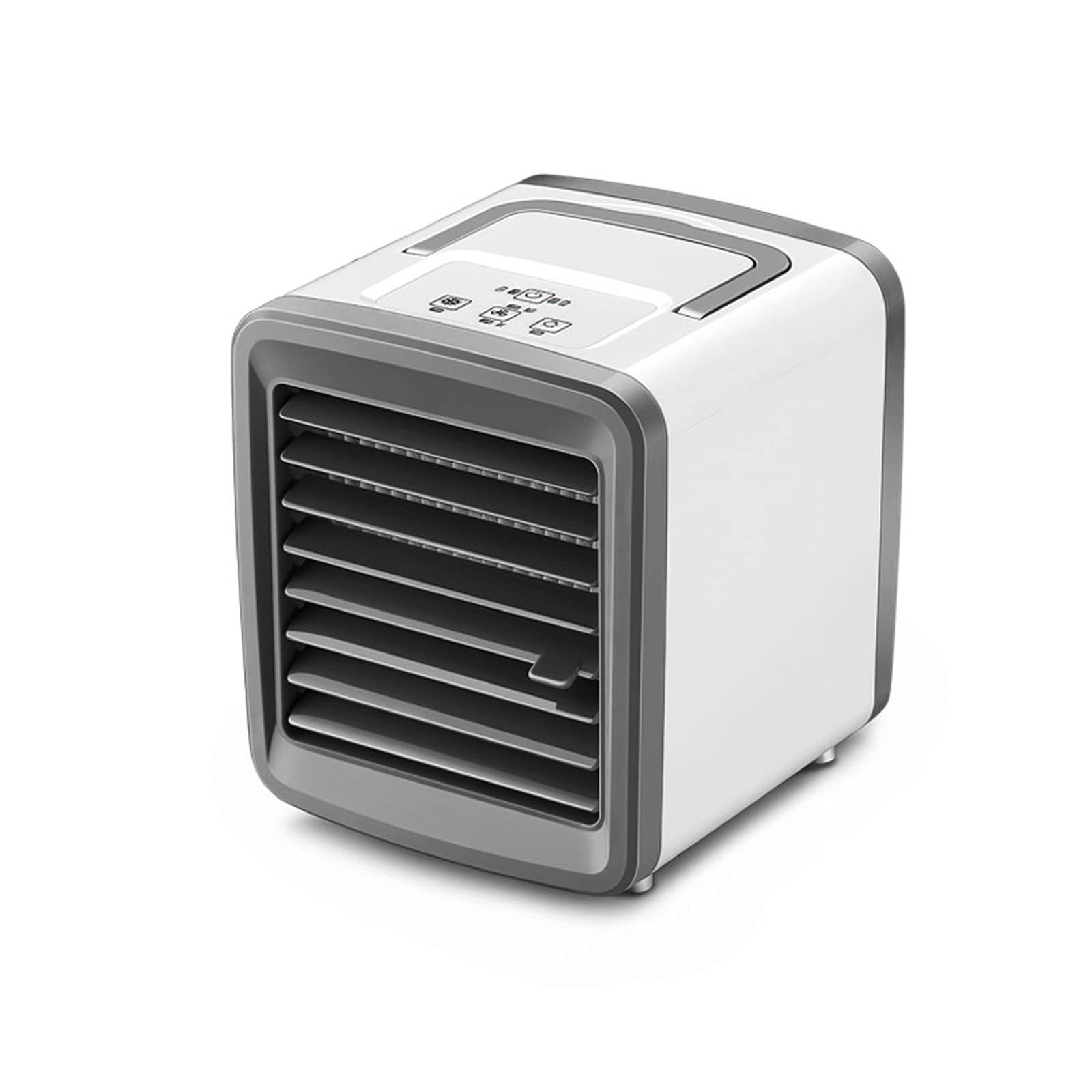 Cooling Fan with Colorful Night Light, Two Speeds Wide Angle Air Supply USB Charging Machine Mini Ai