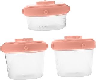 ibasenice Caixa De Leite Em Pó 6 Peças Dispensador De Leite Em Pó Recipiente De Leite Em Pó Para Bebê Dispensador De Fórmula De Viagem Recipiente De Armazenamento De Fórmula De Bebê