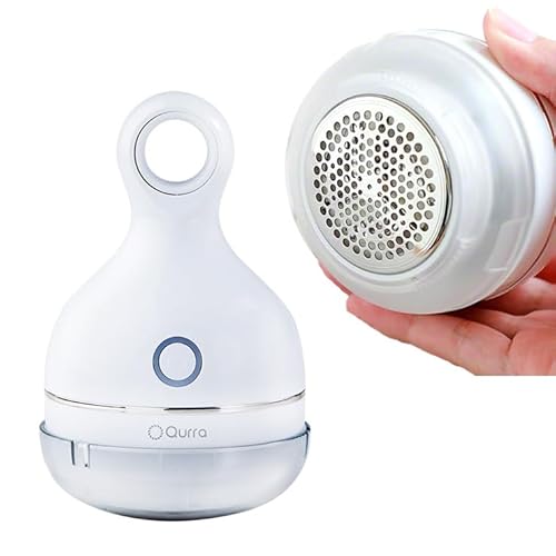 Qurra ぽけとるん けだまとり 電動 充電式 強力 大型刃52mm 毛玉取り 毛玉取り器 小型 usb 2段階安全ロック付き とるとる 広範囲 コードレス 3R-KDM01