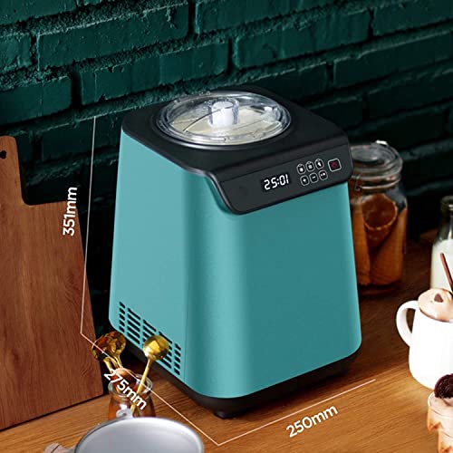 Ice Cream Makers Eismaschine Eismaschine, kleine automatische Produktion von Fruchteis, Mini-Gelato-Sorbet-Joghurtmaschine, Kompressorkühlung mit LED-Anzeige, einfache Bedienung – Bild 4