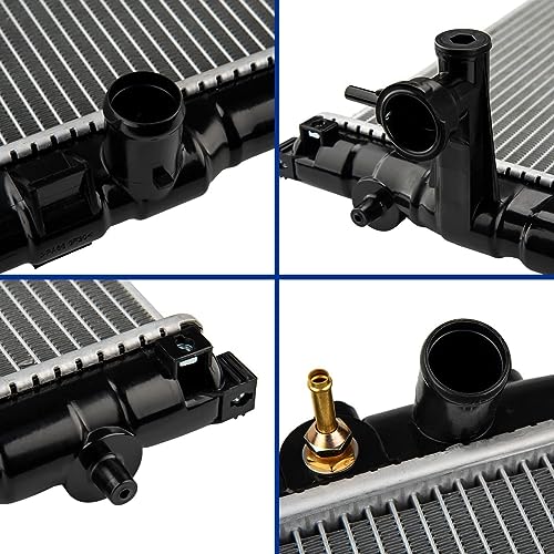 Image of KAX Radiator, 1905 OE Style Bolt-On Aluminum Core Radiator Replacement Durango 1998-1999, Dakota 1999-1999, 22-7 /16 inchW, 21-13 /16 inchH, 1-1 /2 inchInlet, 1-3 /4 inchOutlet
