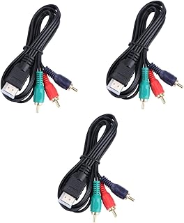 UKCOCO 3Pcs Cabo Elétrico Eather Cabo P Cabos Converter Cabo 1080P Converter Cabo Para Cabo 3Rca Hdtv Converter Cabo Para Cabo Rca Cabo De Linha De Conversão De Televisão