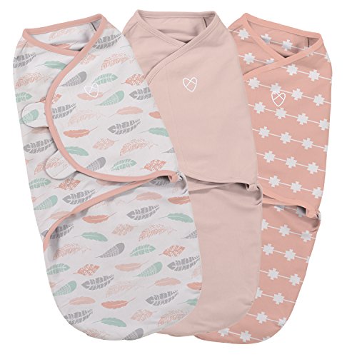 SwaddleMe Original Swaddle Coral Days Small (0-3 Months),Pack of 3