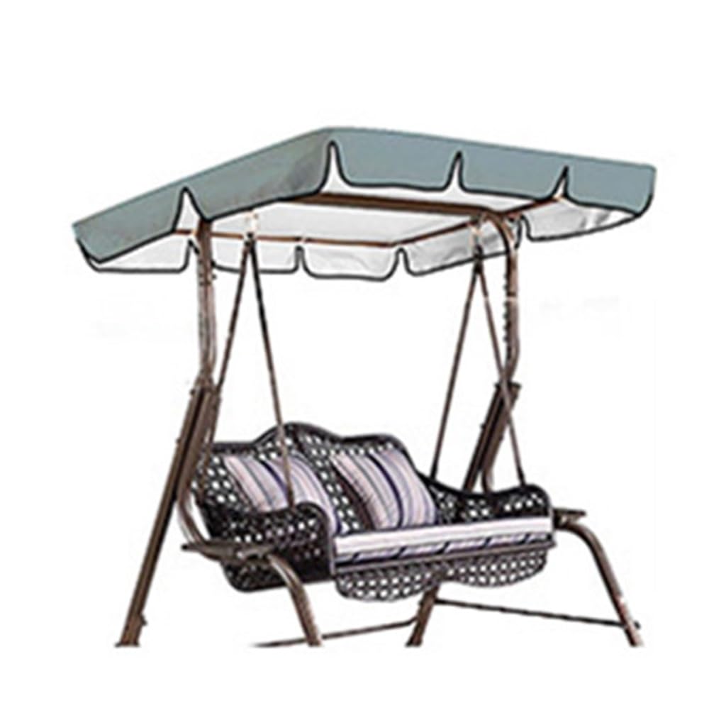 Copertura Impermeabile Per Dondolo Da Giardino 164x114 190x132 195x125 249x185cm Baldacchino Di Ricambio Per Altalena Hollywood(Gray,77x49in-195x125cm)