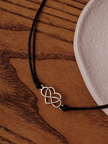 Sacina Goth Infinity Heart Choker, Goth Simple Choker For Women, Halloween Christmas New Year Jewelry Gift For Women #TOP4