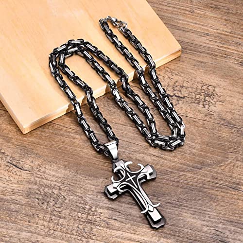 Collier hommes pendants chaîne femmes colliers punk rock 5,5 mm bijoux pendentif 24 pouces