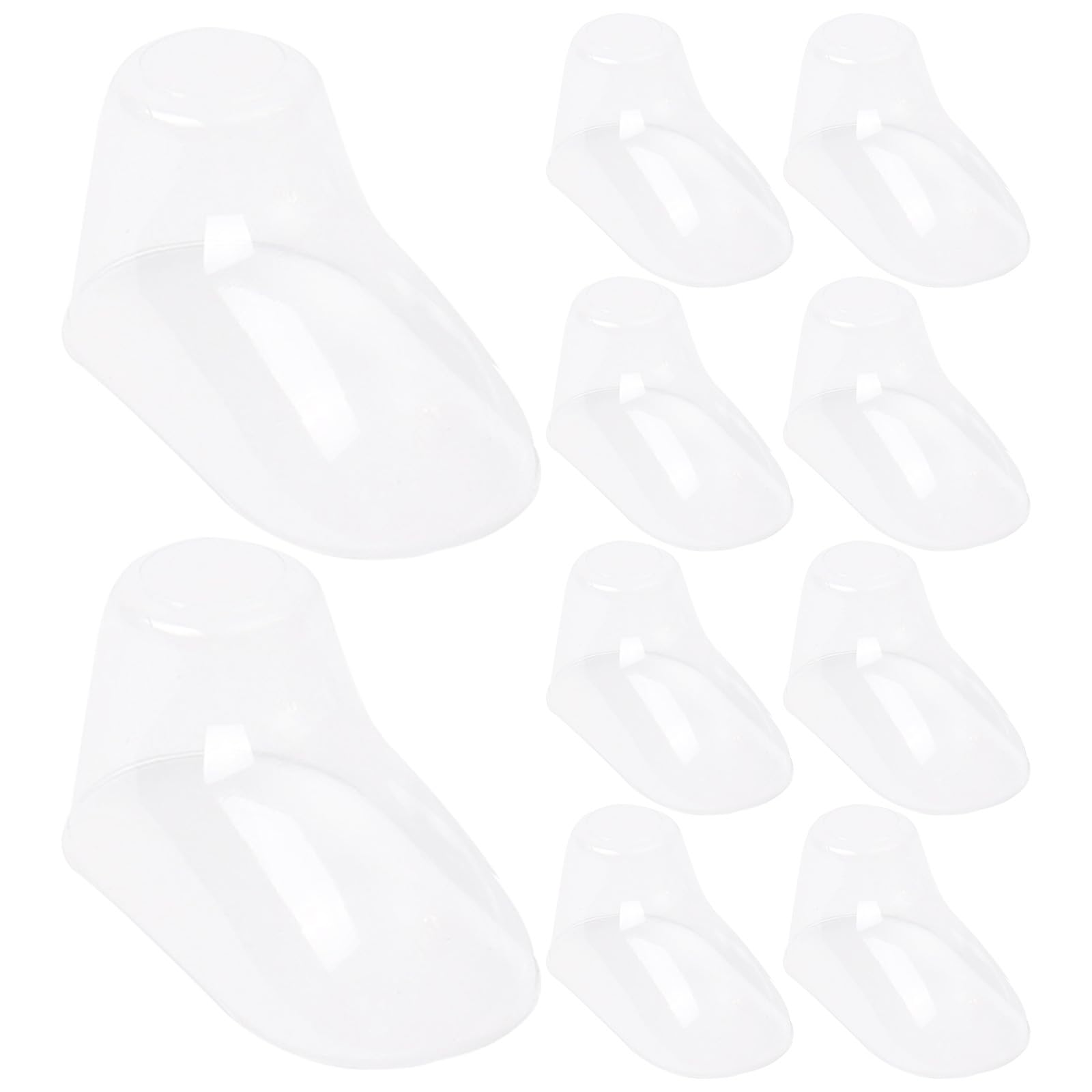 Füße Formen Schuhhalter aus Transparentem Kunststoff 3.5 Zoll Schuhspanner für Babysocken und Kleinkind Schuhe Strapazierfähig und Langlebig Geeignet für Zuhause und Geschäft