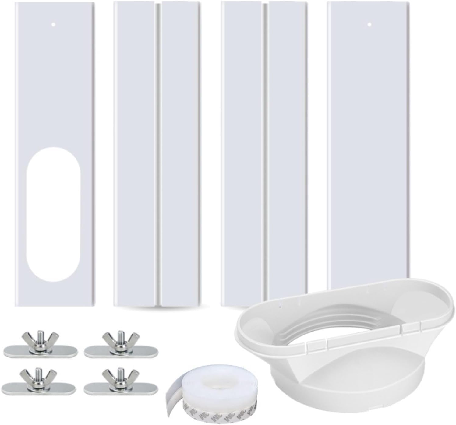 Générique Kit de fenêtre de climatisation Portable, Adaptateur de fenêtre de climatisation, Plaque scellée, fenêtre réglable pour climatiseur Mobile, Accessoire de fenêtre de climatisation