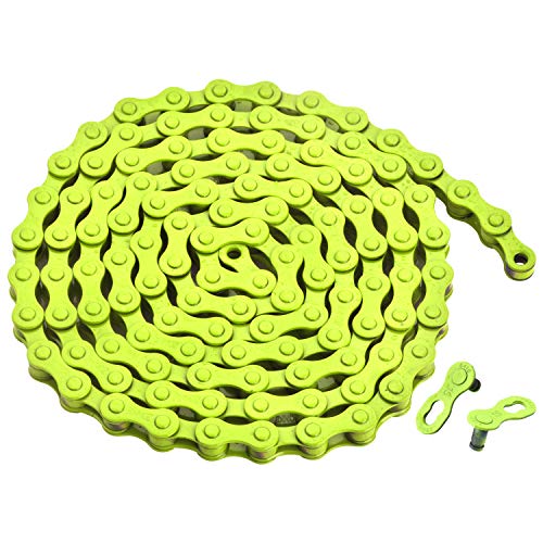 Single-Speed Fahrradkette (Gelb, 1/2' x 1/8' 116 Glieder)