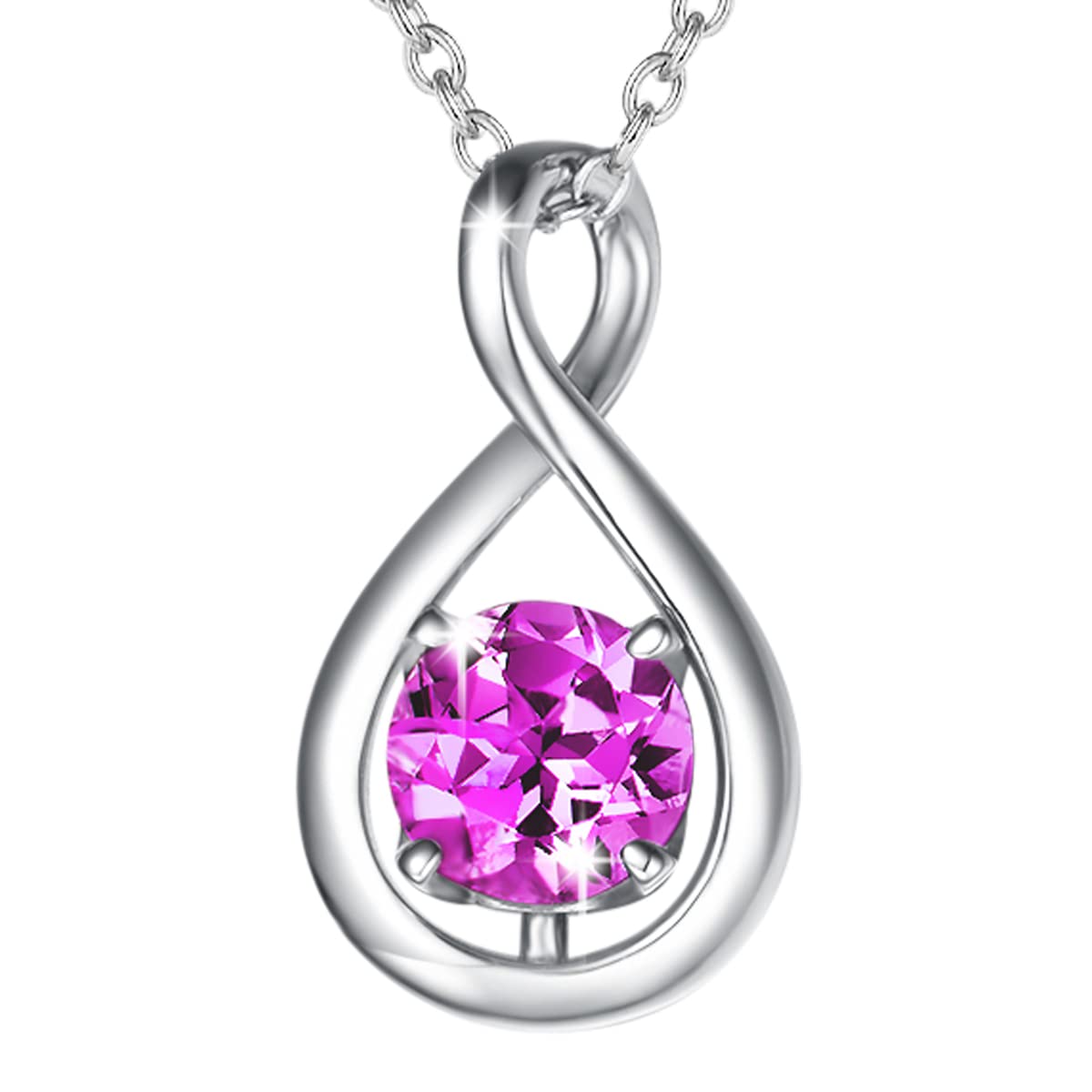 FANCIME Mondstein Halskette Damen Juni Geburtsstein Kette St