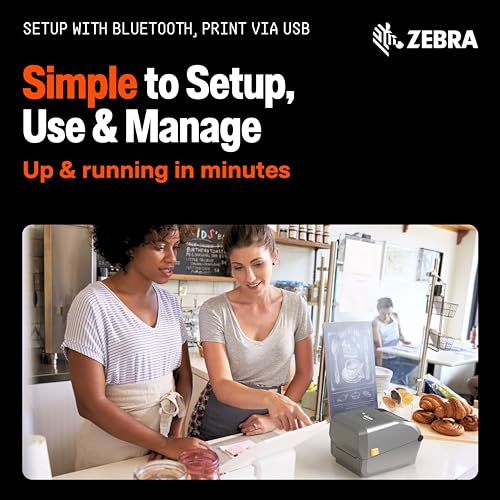 Image of Zebra ZD421 Thermal Transfer Shipping Label Printer | 4x6 | No Ink Required