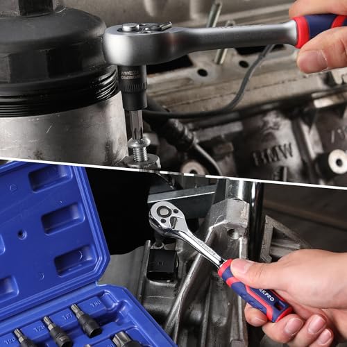 Image of WORKPRO Torx Bit Socket Set, Premium S2 Bits & CR-V Sockets,13-Piece T8-T60