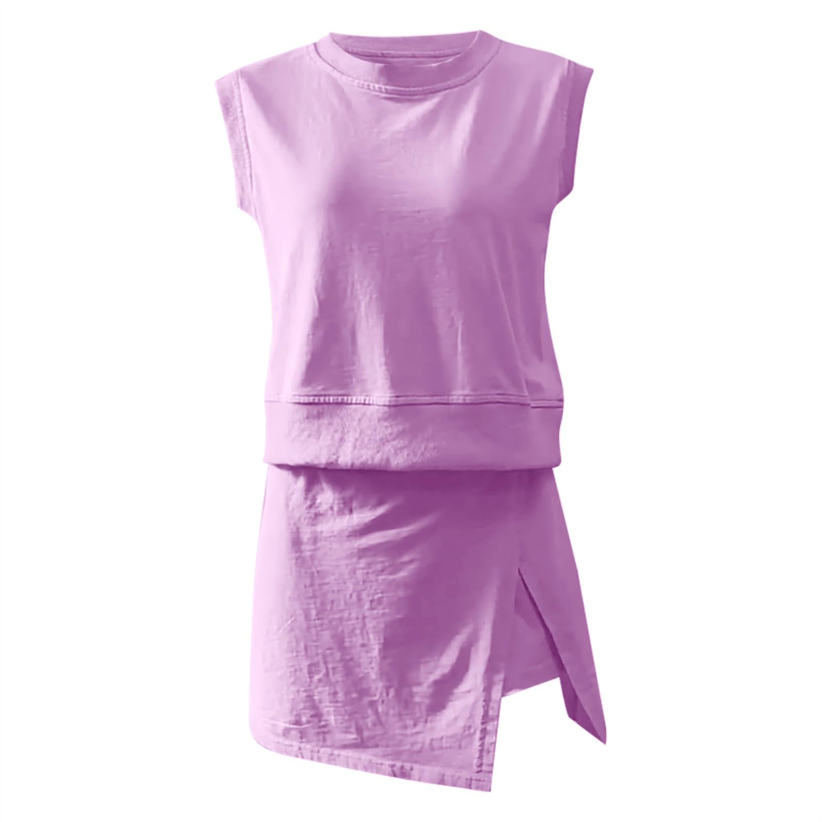 Set di gilet e pantaloncini da donna Set skort da donna top senza maniche e gonna inferiore canotta set pantaloncini integrati traspirante abbigliamento sportivo due pezzi tute da tennis felpa skorts