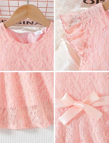 Vestidos de fiesta de cumpleaños para niñas con encaje elegante ideal para regalar en primavera 4