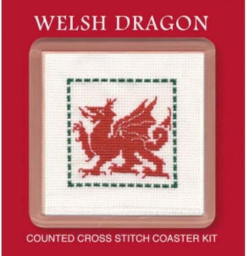 Textile Heritage Coaster Kit - Welsh Dragon
