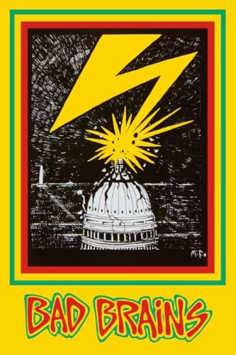 BUY ART FOR LESS Officially Licensed Bad Brains Debut Album 24 x 36 Inch Poster - Abstract Style - Poster Paper - Ready to Frame
