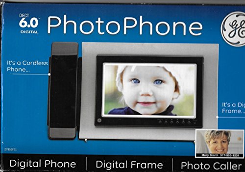 Telefone inalámbrico GE 27956FE1 con identificación de llamada fotográfica miniatura 1