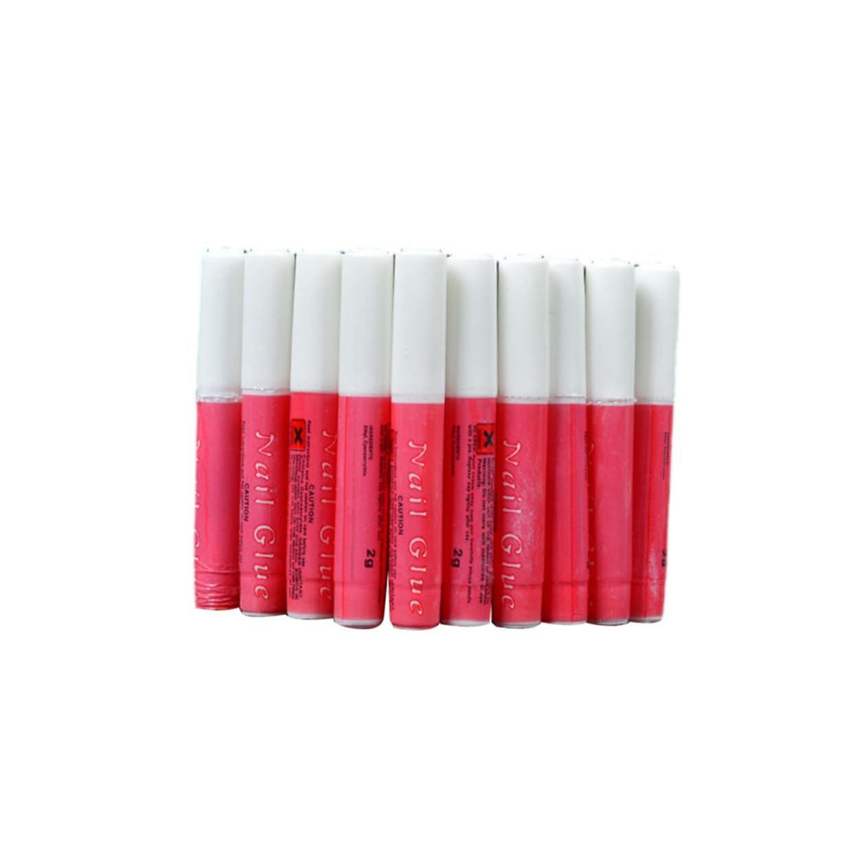 FOMIYES Gel Nail Glue Cure Light 5 Pcs 2g Acrylic Nail Glue Rhinestones Decoration