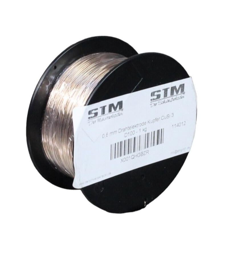 STM Schweißdraht CuSi3 STM Meisterladen Schweißdraht CuSi3 0,8 Mm – Kupfer-Silizium-Draht D100 (0,5 Kg) Zum MIG-Löten STM Schweißdraht CuSi3 STM Meisterladen Schweißdraht CuSi3 0,8 Mm – Kupfer-Silizium-Draht D100 (0,5 Kg) Zum MIG-Löten