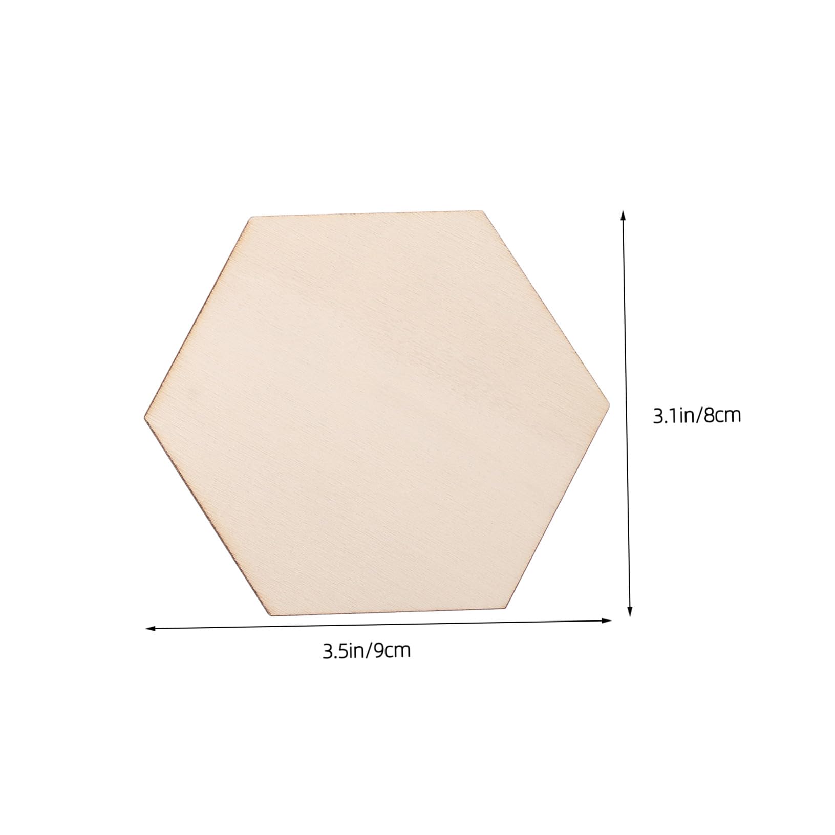 Baluue Decorazioni Rustiche Forme Esagonali Non Finito 100 Pezzi in Legno Naturale Pezzi Versatili per Progetti Fai-da-te per Pittura e Feste per Artigianato