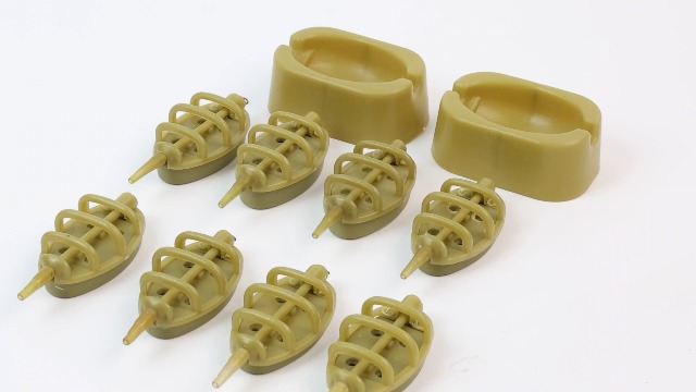 Iyowei Lot de 5 supports de cage à appâts avec lanceur, accessoire de pêche à la ligne pour mangeoire à la carpe, 6 × 3,5 cm Iyowei Lot de 5 supports de cage à appâts avec lanceur, accessoire de pêche à la ligne pour mangeoire à la carpe, 6 × 3,5 cm