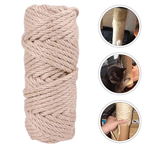 Corda ULTECHVO de cânhamo para gatos de 30 m, corda de arranhador de gatos, corda de juta de sisal n