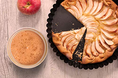 Apple Pie - Apple And Cinnamon Scented Soy Candle With Cinnamon Powder Decor- Large Soy Candle In A Kraft Box #TOP3