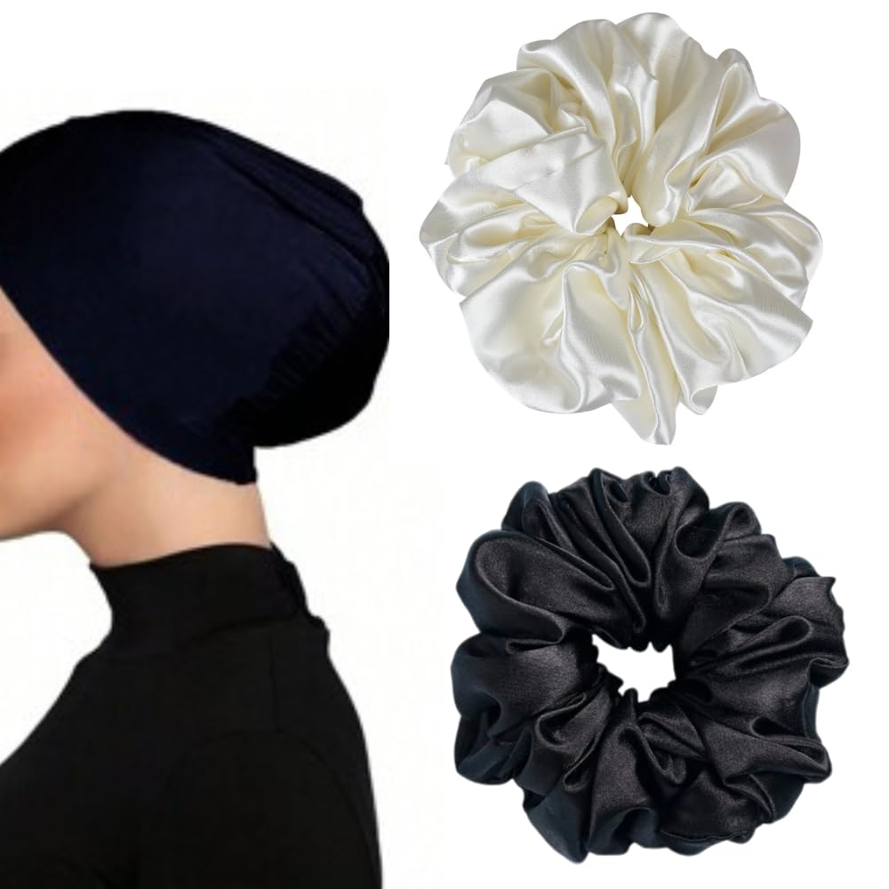 generic "Hijab Volumetric Scrunchies for Women & Girls (Pack of 2) | Extra Volume & Gentle Grip | Perfect for Hijab Styling-picture-33