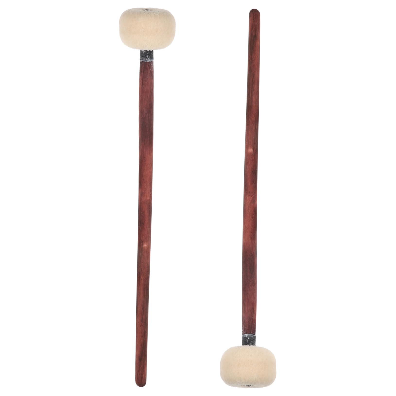 ibasenice 10stücke Holzgriff Schlagzeug Mallet Filzkopf Percussion Drumsticks Für Übung Und Tuning Für Marschtrommeln Und Bassdrums Robust Und Langlebig