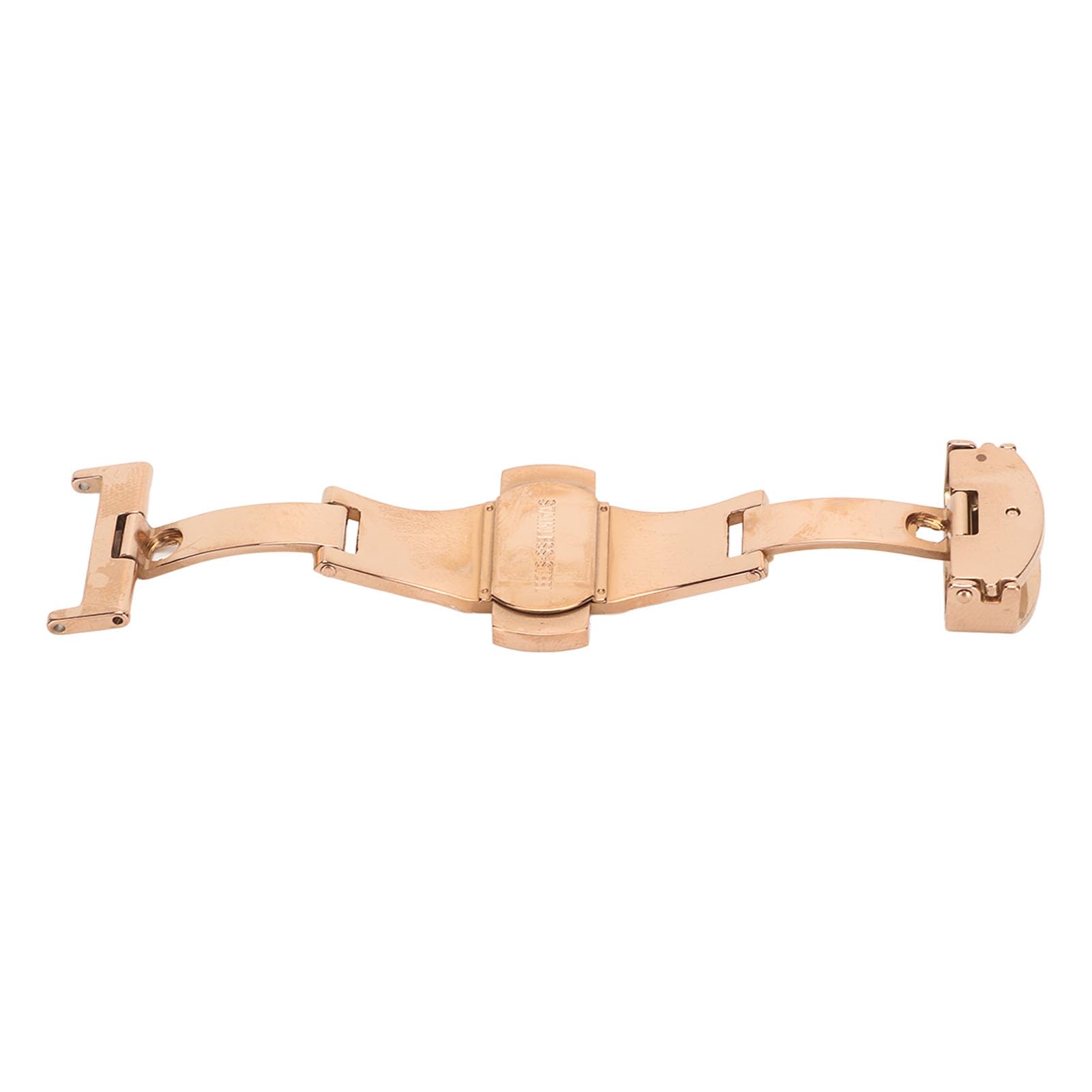 Chiusura Deployante A Farfalla In Acciaio Rosa Oro Per Cinturini Orologi – 22 Mm, Facile Da Installare E Resistente - 3