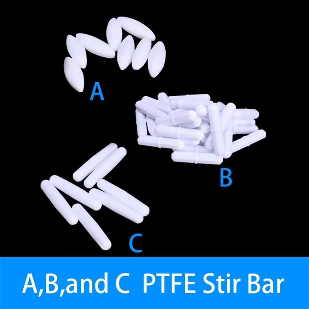 Lot de 20 agitateurs magnétiques en PTFE de type ABC for laboratoire(B 6x20mm 20pcs)