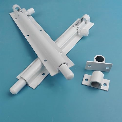 Miniatura 7 de Paquete de 2 cerraduras de perno de barril de 3 pulgadas, cerradura de pestillo deslizante resistente, cerradura de pestillo deslizante de