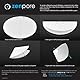 zenpore 24 cm Laborfilterpapier, Qualitative Standardnote 1 - Mittlerer Durchfluss 240 mm (100 Scheiben)