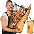 BBQ Blanket for Resting Meat, 21'' Meat Resting Blanket for Smoker Grilling, Reusable Meat Resting Bag with Wide Mouth for Large Brisket/Beef/Pork Shoulders/Turkeys, Gifts for Men