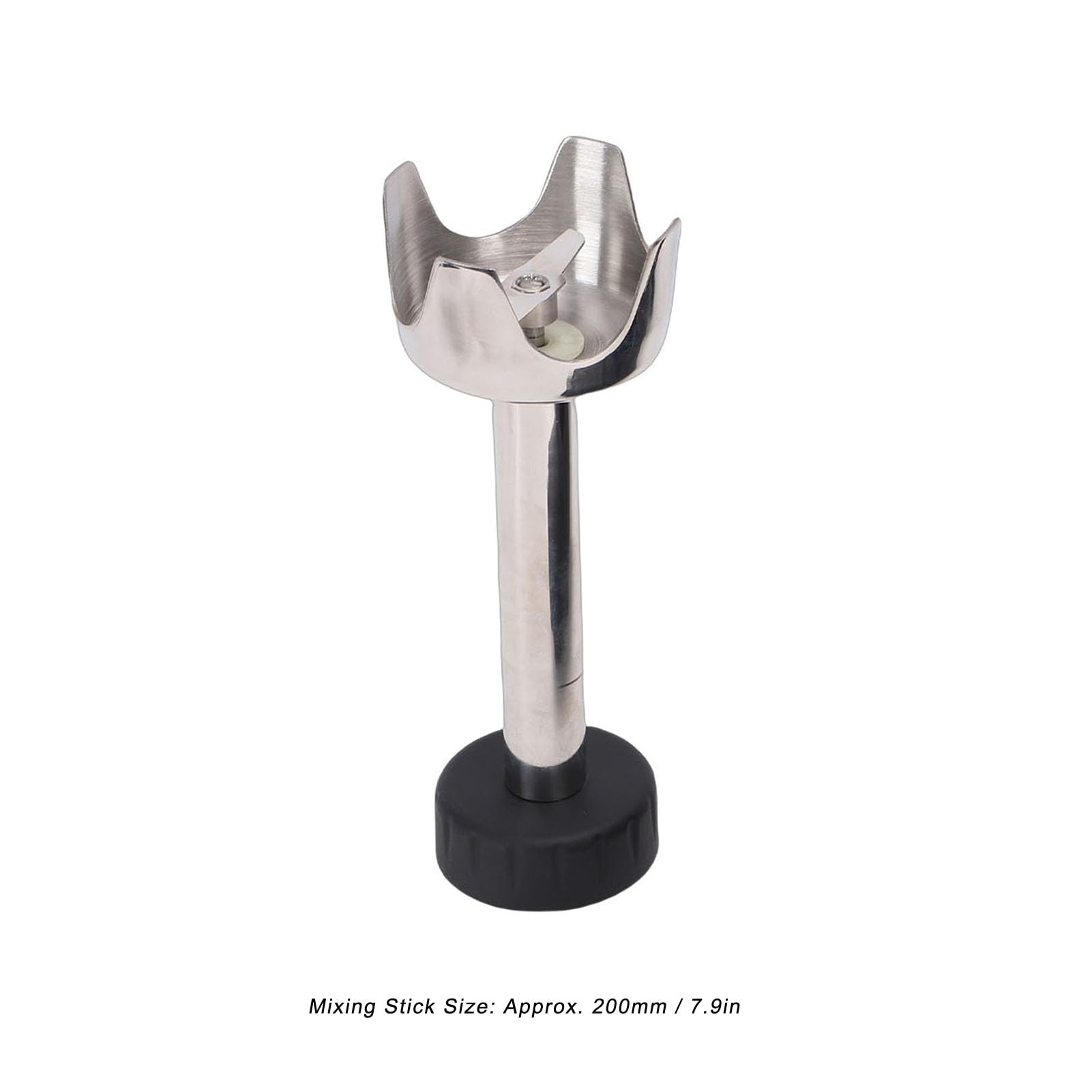 ViaGasaFamido Batidora de Mano Comercial de 300 W, Batidora Industrial, Profesional con Motor sin Escobillas, Velocidad Variable de 3000 a 12 000 RPM, de Acero Inoxidable de (Enchufe de la UE)