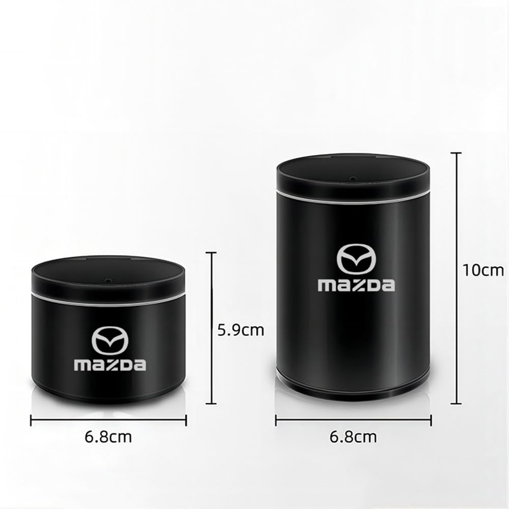 Car Ashtrays For Mazda 6 Axela ATENZA CX5 CX4 CX30, Multifunctional Portable Flame Retardant Smell Proof Trash With Lid Can Auto Accessories,C