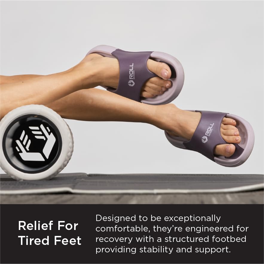 ROLL Recovery Women's Sports Recovery Flip Flops | Helps Relieve Pressure on Achilles Tendon and Plantar Fasciitis SUPERPLUSH2