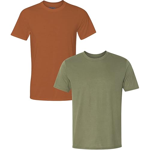 Gildan Men's Moisture Wicking Polyester Performance T-Shirt, 2-Pack