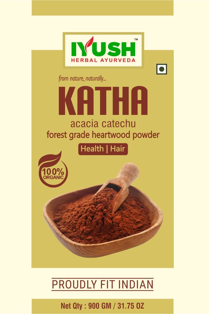 IYUSH Herbal Ayurveda Katha Powder for Hair 900gm Katha Powder