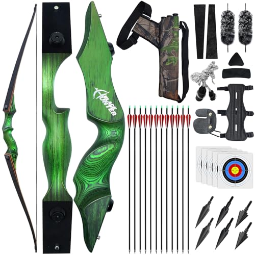 Bear Montana w/Flame Bamboo & Clear Glass 60 lb. RH